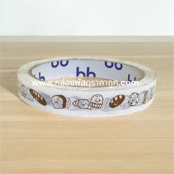 เทปกาว ขนมปัง  ขาว  ( 15 mm. ) 45 หลา
